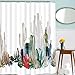 Cactus Shower Curtain Bathroom Curtain Durable Bath Curtain Bathroom Accessories Ideas Kitchen Window Curtain