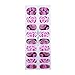 PUEEN 3D Jeweled Nail Wraps Collection BLING IT UP - 5 Pack (18 Strips Each) Nail Wraps/Nail Strips/Nail Foils/Nail Stickers/Nail Decals/Nail Patches in Fashion Designs-BH000526