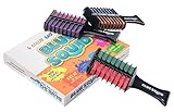 Hair Chalk Comb Temporary Hair Color Brush for Kids - 6 Colors Set of 3 pcs - Boys & Girls/Perfect Gift Idea
