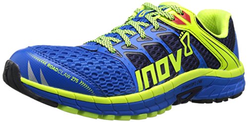 Inov-8 Men's Road Claw 275 Road Running Shoe, Blue/Lime/Navy, 8 D US