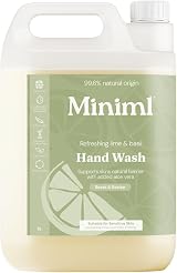 Miniml Hand Soap Wash Liquid 5L Refill Lime Basil Mandarin 100% Vegan
