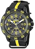 Timex Men's TW4B05300 Expedition Gallatin Black/Yellow Nylon Slip-Thru Strap Watch