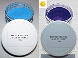 PhotoChromic Pigment That Changes Colors When Exposed to Sunlight or UV Light, and reverts to its Original Color When Sunlight is Blocked. (1g, Blue to Violet)