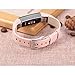 bayite Leather Bands Compatible with Fitbit Alta and Alta HR, Blush Pink 5.5