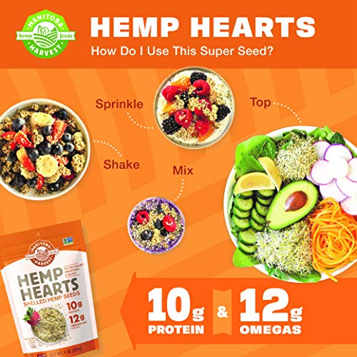 Hemp Seeds, 1 lb; 10g Plant Based Protein and 12g Omega 3 & 6 per Serving | Perfect for smoothies, yogurt & salad | Non… - Image 5