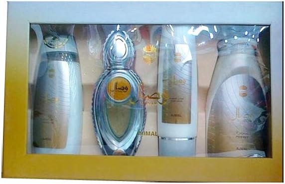 Wisal Gift Set | Arabian Perfumery | Inviting Fragrance That Features Fresh Modern Notes, Blended for Mature & Dynamic Women Who Are Trendy Yet Traditional at Heart | Stylish | by Ajmal