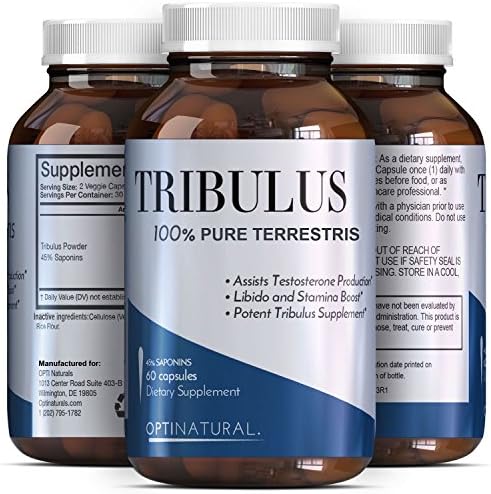 Potent Natural Tribulus Terrestris Extract Supplements, Burn Belly Fat, Build Muscle Pills, Enhance Weight Training and Boost Libido, Male Enhancement Capsules - Tribulus Extreme