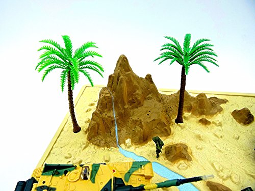 RC Battling Tanks -Set of 2 Infrared Radio Remote Control Battle Tanks with Play Terrain and Military Army Action Figures - RC Tanks - Thumbnail 4