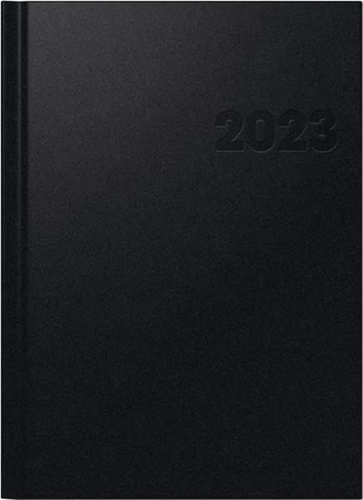 Brunnen Weekly calendar model 781 2023 A4 black, 1078160903