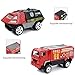JQGT 6 in 1 Pocket Fire Engine Truck Rescue Vehicle Toy Play Set for Kids Toddlers Mini Action Fire Truck Toy