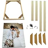 DIY Solid Wood Canvas Frame Kit for Oil Painting & Wrapped Canvas Wall Art Canvas Stretcher Bars Wooden Art Frames for Painti