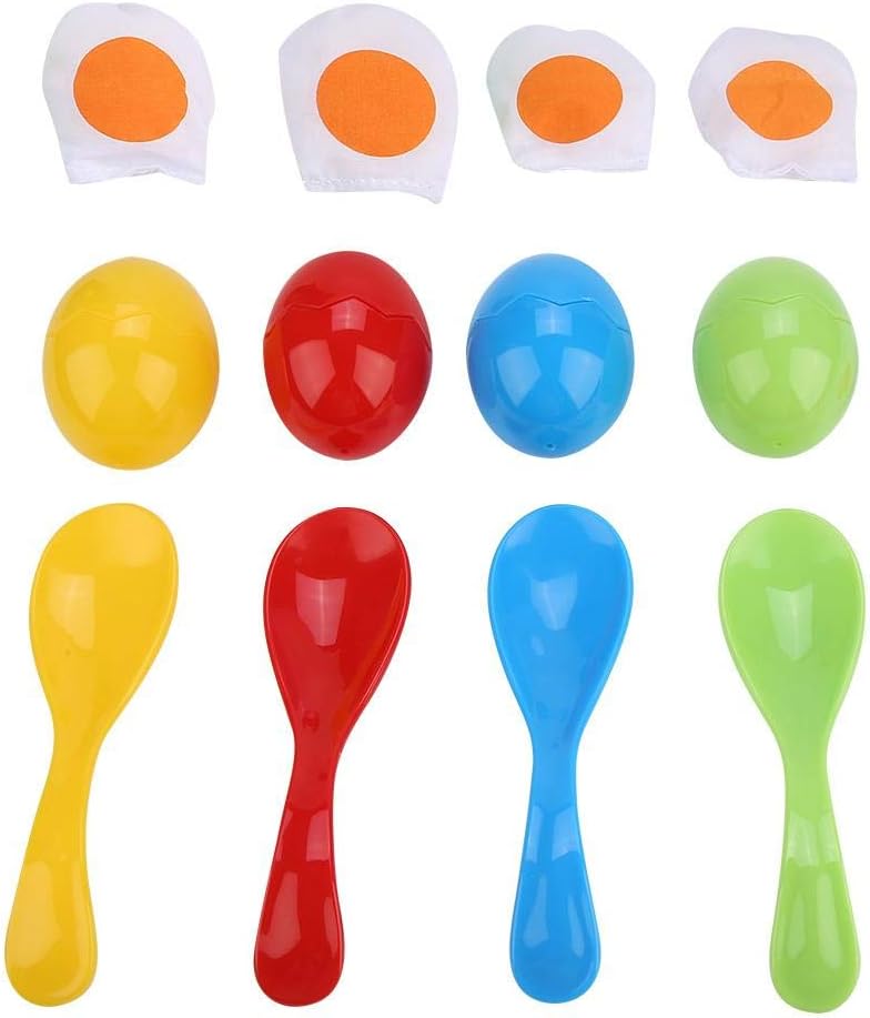 Alomejor Balance Spoon Toy Egg and Spoon Relay Balance Running Race