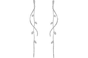 ASOQOLA Crystal Drop Earrings,Zirconia Rhinestone Dangling Earrings for Women Prom Party Jewelry Gifts， Dangle Fashion Jewelry Crystal Earrings for Women