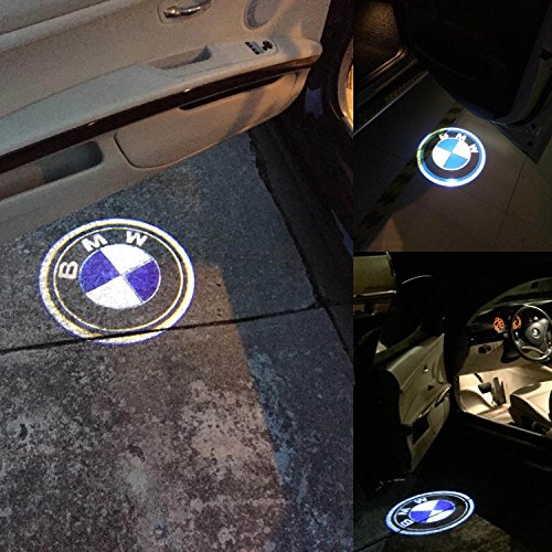 iCakper BMW Car Door LED Light Logo HD Projector Easy Installation Low