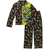 Teenage Mutant Ninja Turtles Little Boys Button Front Pajama Pajama Set