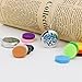 2PCS Aromatherapy Essential Oil Diffuser Pendant Necklace, Hypoallegenic Stainless Steel Locket with 23