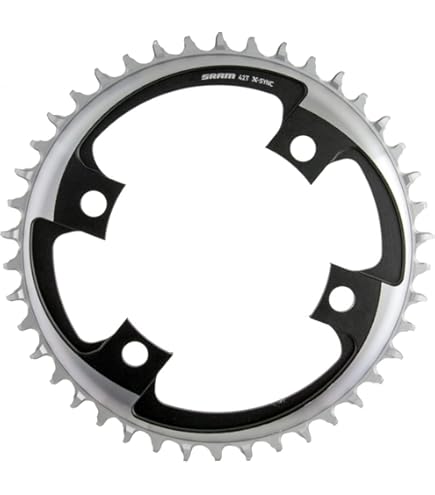 Amazon.com : Wolf Tooth 107 BCD Aero Chainring for SRAM 46T