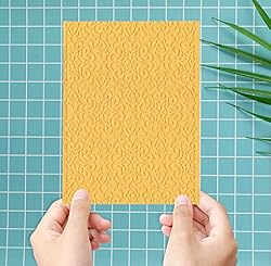 ALIBBON Flower Background Plastic Embossing Folders