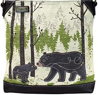CHALA Safari Forest Canvas Crossbody Messenger Bag 11.5 x 11.5 Medium Size