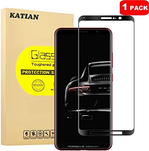 KATIAN Compatible with Huawei Mate RS 3D Screen Protector with 9H Hardness & 3D Touch, KATIAN HD Full Coverage [No-Bubble][Scratch-proof] Tempered Glass Film for Huawei Mate RS [Black]