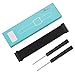 Fintie Band for Garmin Fenix 5X Plus/Tactix Charlie Watch, Nylon Sport Loop Replacement Strap Bands with Adjustable Hook‑and‑Loop Fastener for Garmin 3 HR/5X/5X Plus/Tactix Charlie Smartwatch, Black