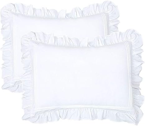 White lace pillow shams Clearance