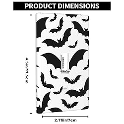 Pznen Black Bats Single Toggle Light Switch Cover
