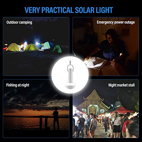 GreeSuit Solarbetriebene LED-Lampe, tragbare Laternenlampe Strahler mit Solarpanel, für Outdoor-Aktivitäten, Wandern… – Bild 6