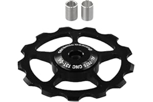 Aluminum Alloy and Ceramic Road Bike Bicycle Rear Derailleur Wheel Pulley 10T to 17T for Enhanced Performance (13T)
