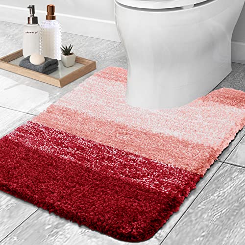 OLANLY Luxury Toilet Rugs U-Shaped 20x20, Extra