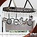 ESFUN 12 Pack Heavy Duty S Hooks, Black Pot Rack Holder Hanger Hooks Wire Shelf Hooks for Hanging Kitchen Utensils, Pots, Pans, Clothes, Towels, Plants with 90 Degree Twist Angled
