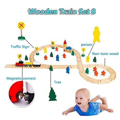 2 Here+Fashion+Wooden+Magnetic+Train