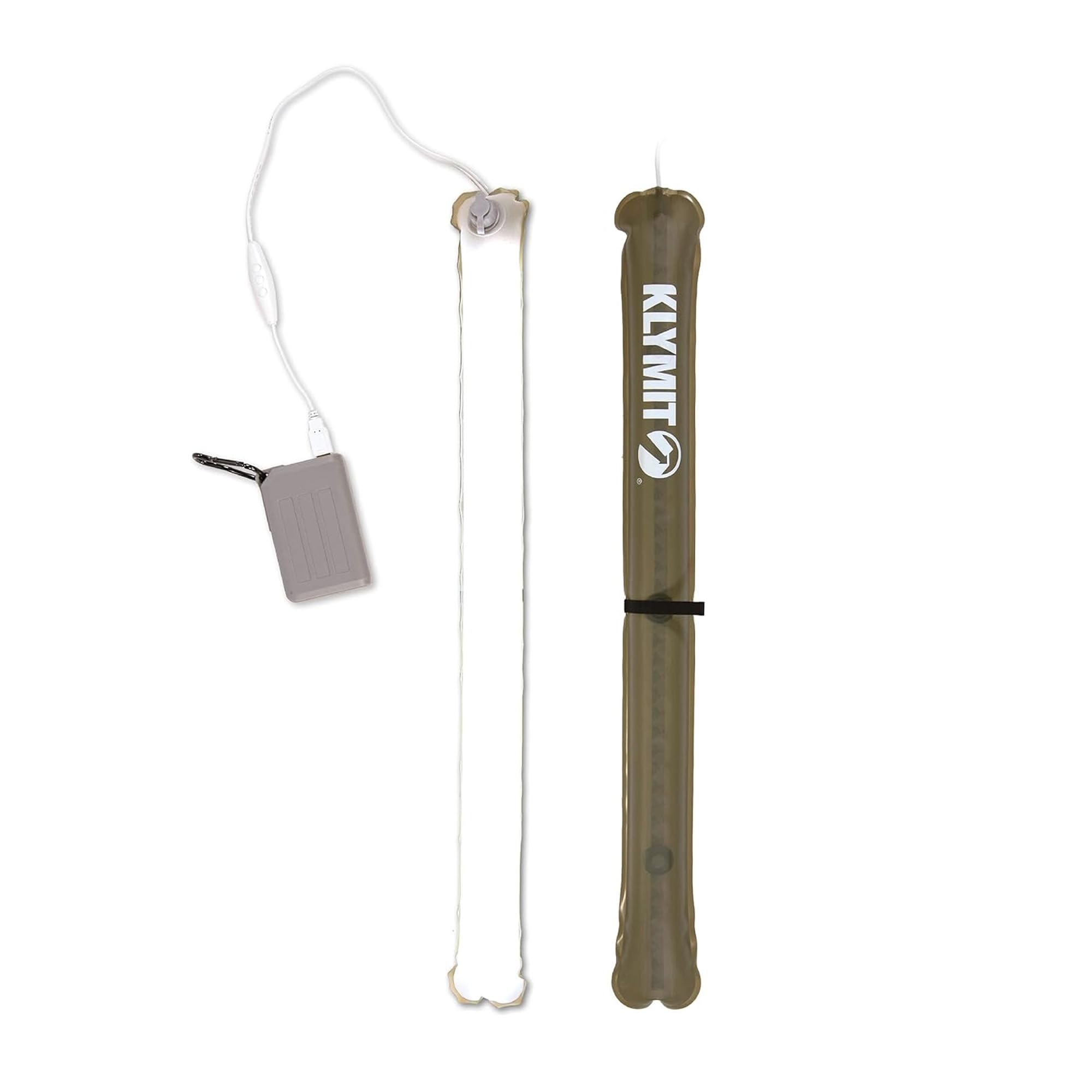 Photo 1 of Klymit Everglow LED Light Tube, Inflatable Camping Lantern with Dimmable Super-Bright USB Light with Carabiner Loop and Magnetic Attachment