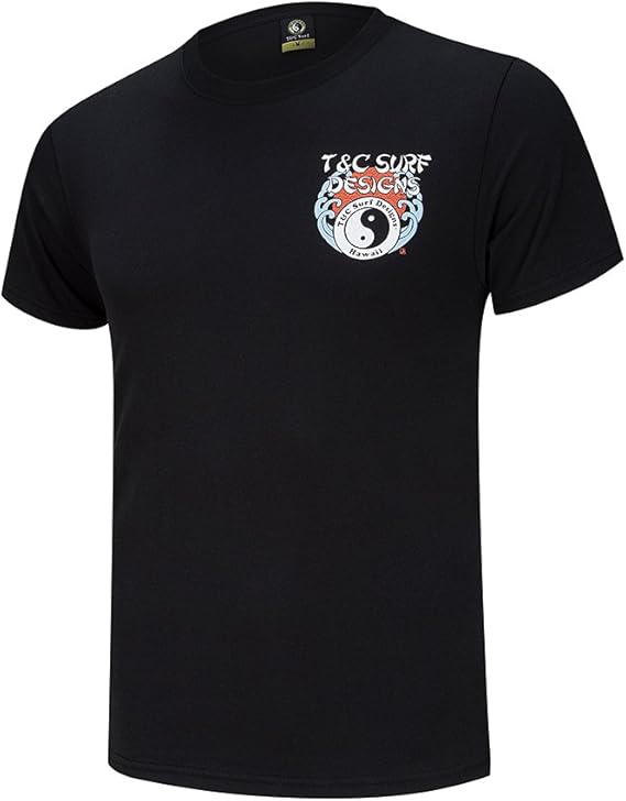Amazon Co Jp T C Tシャツ メンズ ブランド 半袖 サーフ 丸首 インナー タウカン タウンアンドカントリー コットン L ブラック 服 ファッション小物