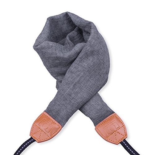 LONGTEAM Camera Strap, Super Comfortable Scarf Camera Strap, Universal Camera Neck Shoulder Belt for All DSLR Camera Nikon Canon Sony Pentax (Grey) - Thumbnail 7