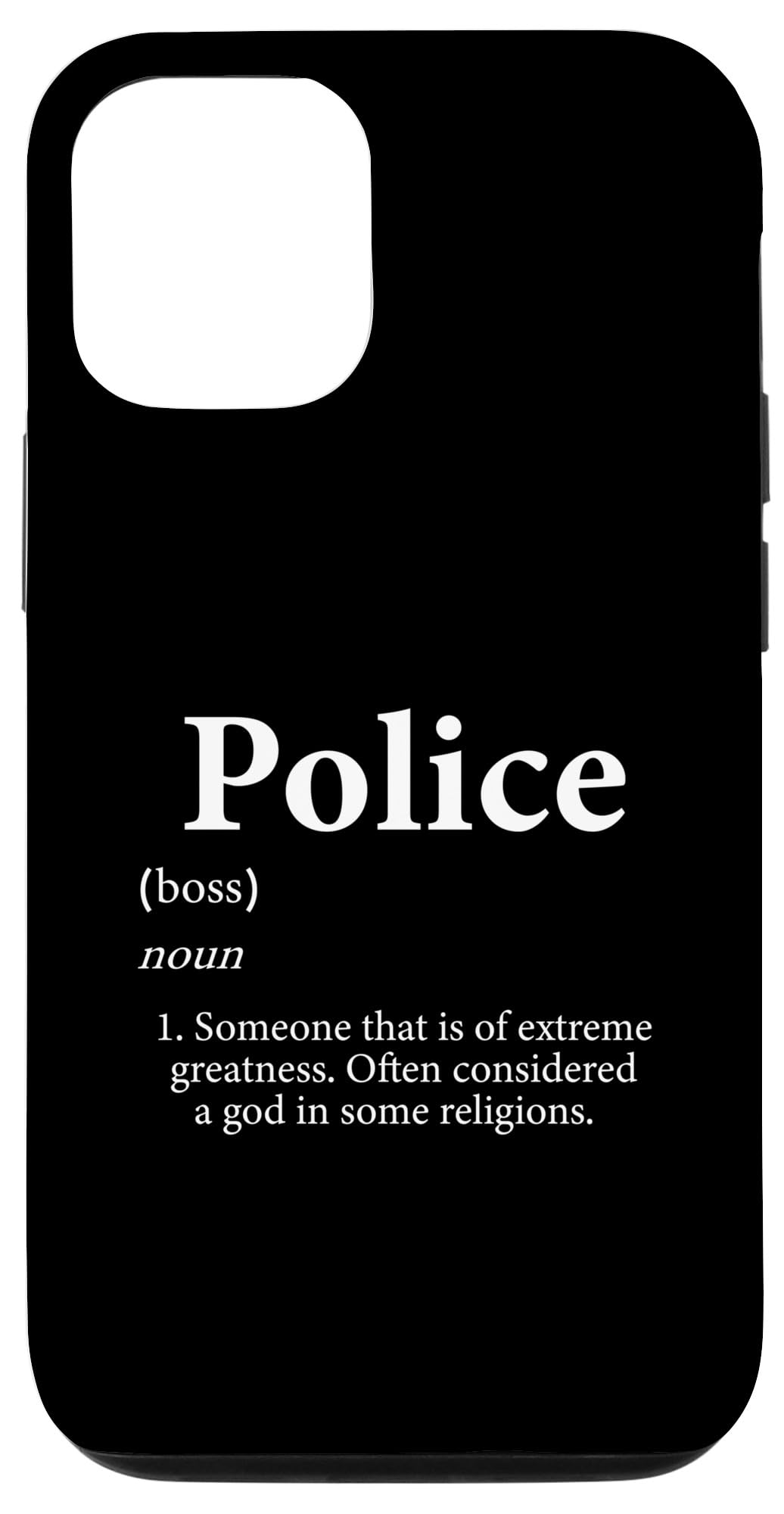 iPhone 12/12 Pro Police Definition Funny Law Enforcement Officer Cop Police Case