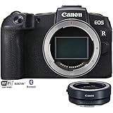 Canon EOS RP Mirrorless Camera 26.2MP Portable Full Frame Body Only 3380C002 with Lens Mount Adapter EF-EOS R Adapts EF and EF-S Lenses to EOS R (Renewed)