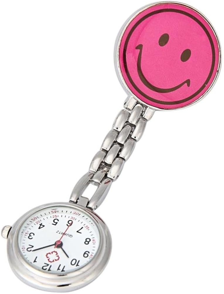 Tiga-Med Schwesternuhr 3er Set - Smiley Pulsuhr Mit Clip Für Kittel