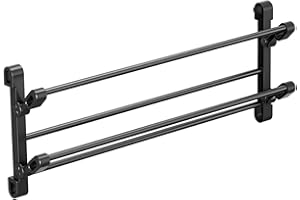 Wall Shoe Rack, Wall Mounted Shoe Rack 12 Inch 2-Tier Foldable Galvanized Steel with for Hallway, Bathroom