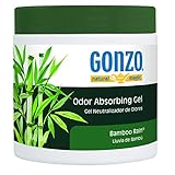 Gonzo Odor Absorbing Gel - Odor Eliminator for Car RV Closet Bathroom Pet Area Attic & More - Captures and Absorbs Smoke Mold and Other Odors - 14 Ounce