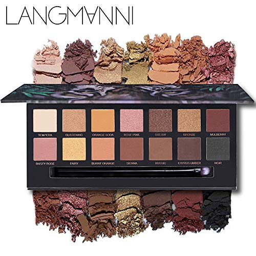 Fashion Matte Eyeshadow Palette Nude eye Makeup Glitter Pigment Smoky Eye Shadow Powder Waterproof Cosmetic