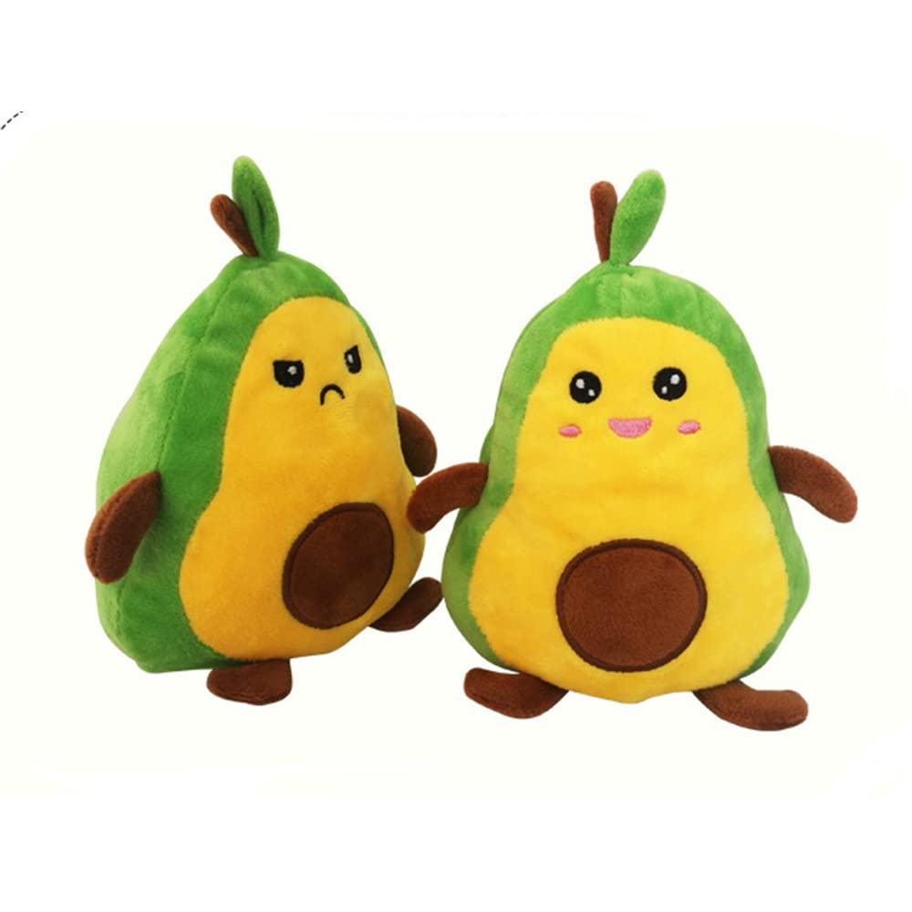 Photo 1 of OUKEYI Avocado Plushie Toy Figure Stuffed Toy Double-Sided Mood Plushie Yellow and Green
