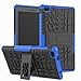 Lantier Hybrid Shockproof Impact Protection Tough Hard Rugged Heavy Duty Combo Dual Layer Protective Case with Kickstand for Lenovo TAB E7 7 Inch 2018 TB-7104F Blue