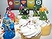 DC Superheroes Batman Superman Justice League Set of 13 Cake Toppers Cup Cake Party Favor Decorations Featuring the Batman, Flash, Green Lantern, Krypto, the Joker Etc with DC Hero ToyRing