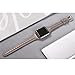 Secbolt Leather Bands Compatible with Apple Watch Band 38mm 40mm 41mm Iwatch SE Series 9 8 7 6 5 4 3 2 1 Slim Replacement Wristband Strap Stainless Steel Buckle, Caramel Chocolate