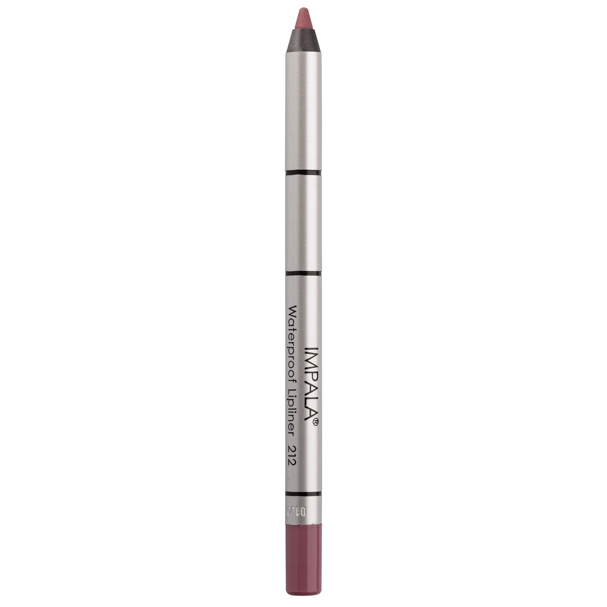 IMPALA | Creamy Waterproof Lip Pencil Pinkish Lilac Color 212 | Permanent Lip Liner | Waterproof Lip Pencil | Long-lasting Lip Liner | Volumizing Effect