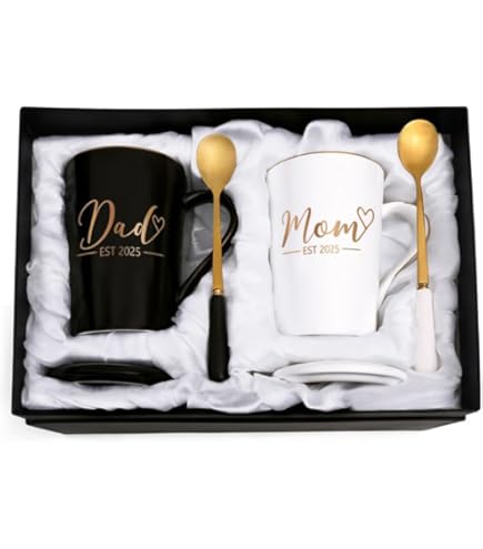 Personalized Mom & Dad Mason Jar Set - Custom Engraved With Kids Birthdates Gift