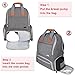 Luxja Breast Pump Backpack with Pockets for Laptop and Cooler Bag, Pump Bag for Working Mothers (Fits Most Major Breast Pump), Gray