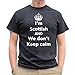 Nutees Mens I'm Scottish and We Don't Keep Calm, Scotland Funny T Shirt