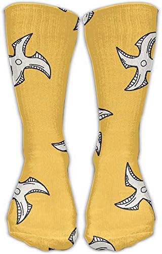 Ninja Weapon Casual Crew Sock Novelty Tube Socks 11.8 Inch Long For Adult Outdoor Workout Celebration